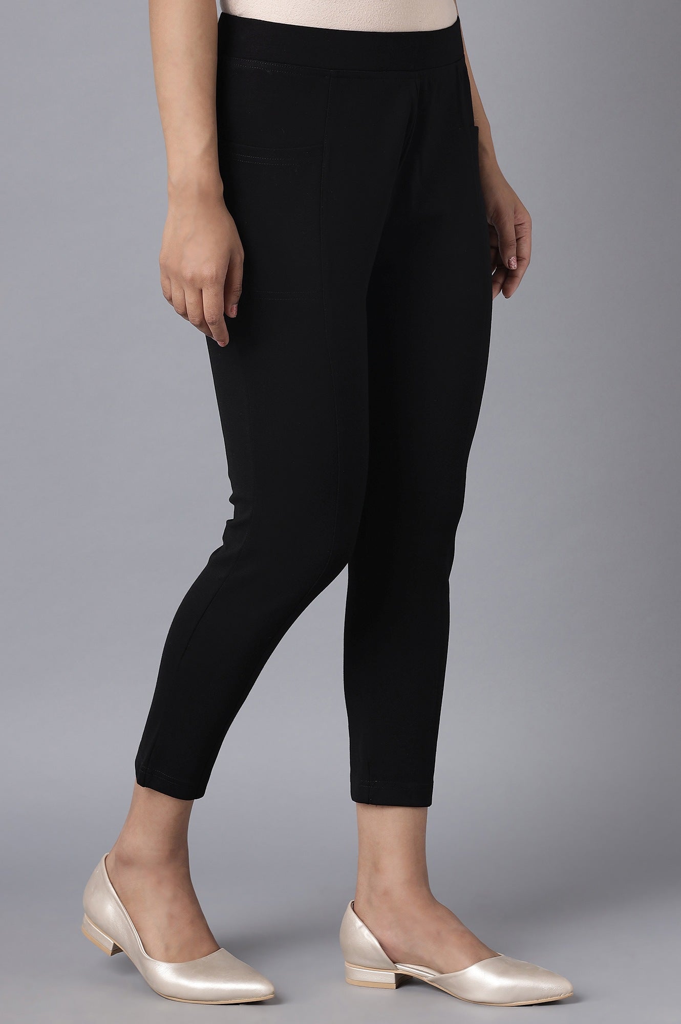 Black Straight Yoga Tights