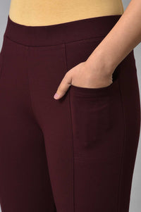Maroon Yoga Tights