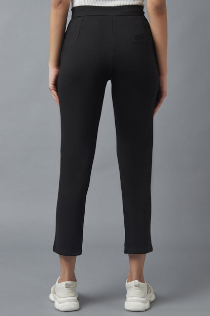 Black Pintuck Trousers