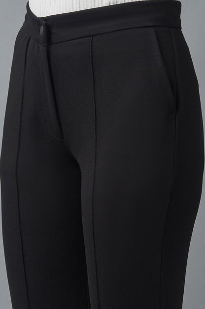 Black Pintuck Trousers