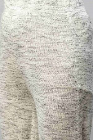 Grey Solid Straight Fit Palazzo With Elasticated Waist