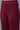 Maroon Solid Straight Fit Acrylic Palazzo With Elasticated Waist