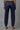 Navy Inverted Box Pleat Joggers
