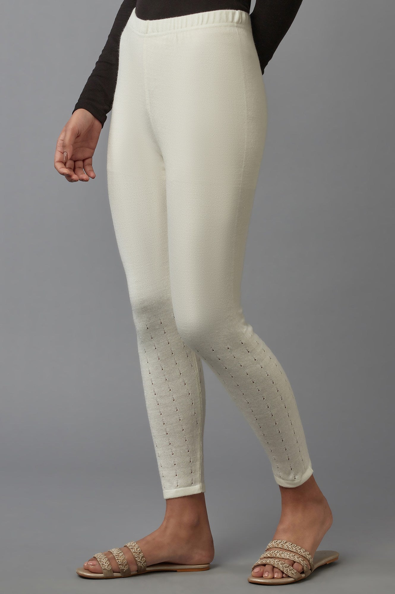 White Winter Tights