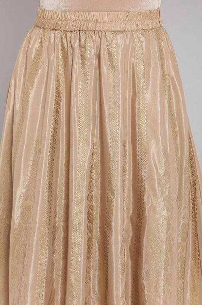 Gold Half Circle Ethnic Skirt