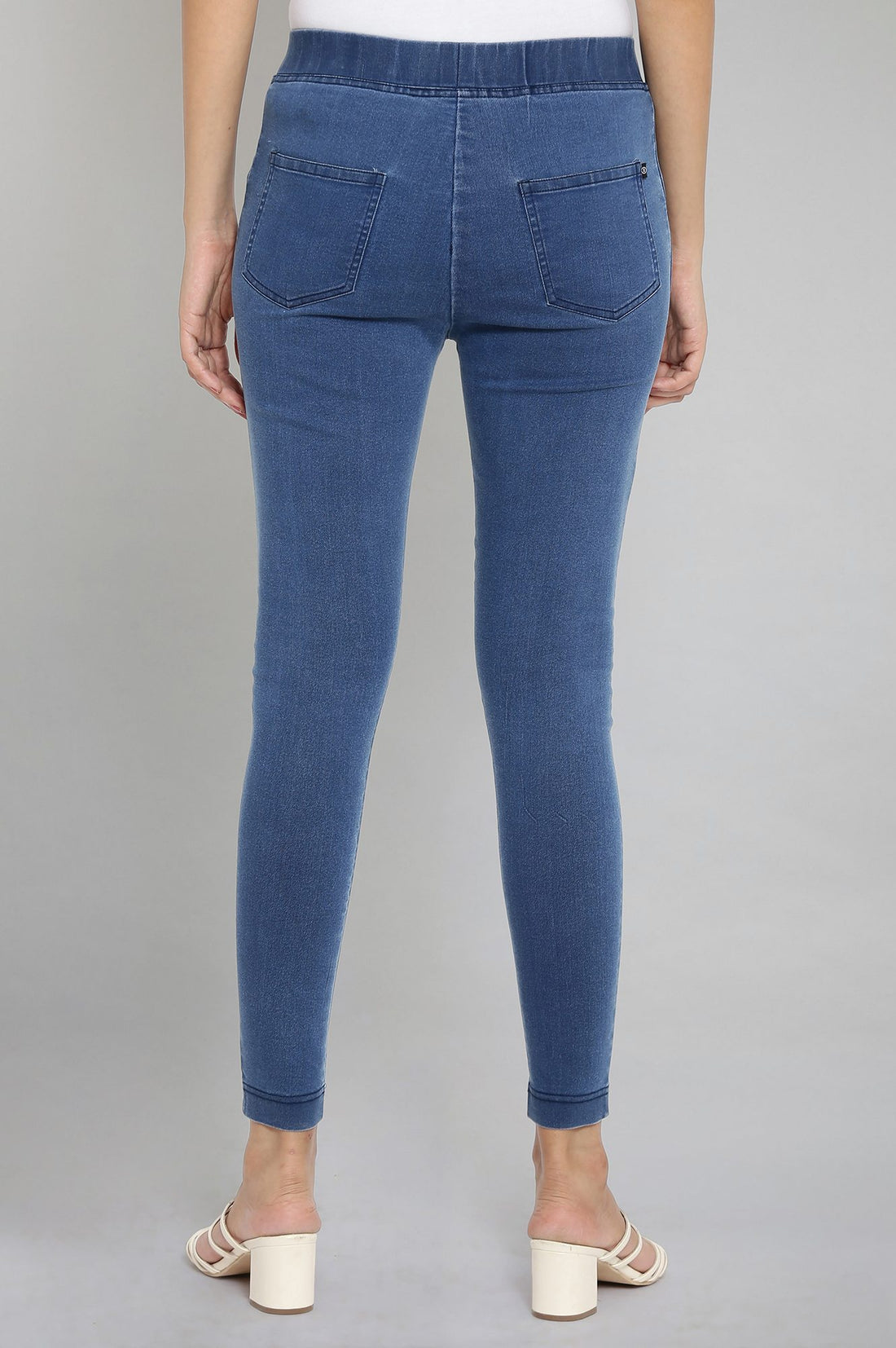 Light Blue Pintucks Jegging