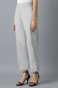 Silver Straight Palazzo