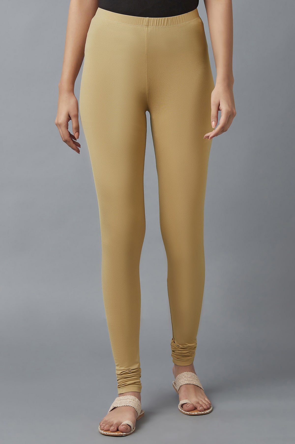 Elleven Women's Grey Skin Fit Churidar - S