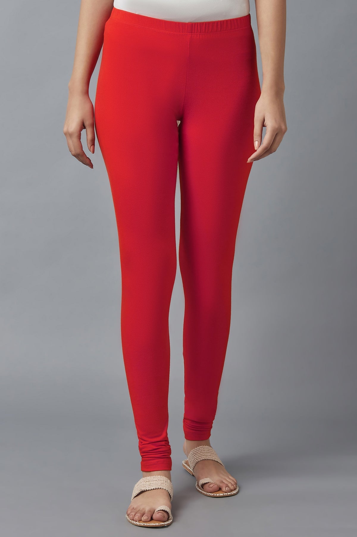 Elleven Women's Pink Skin Fit Churidar - S