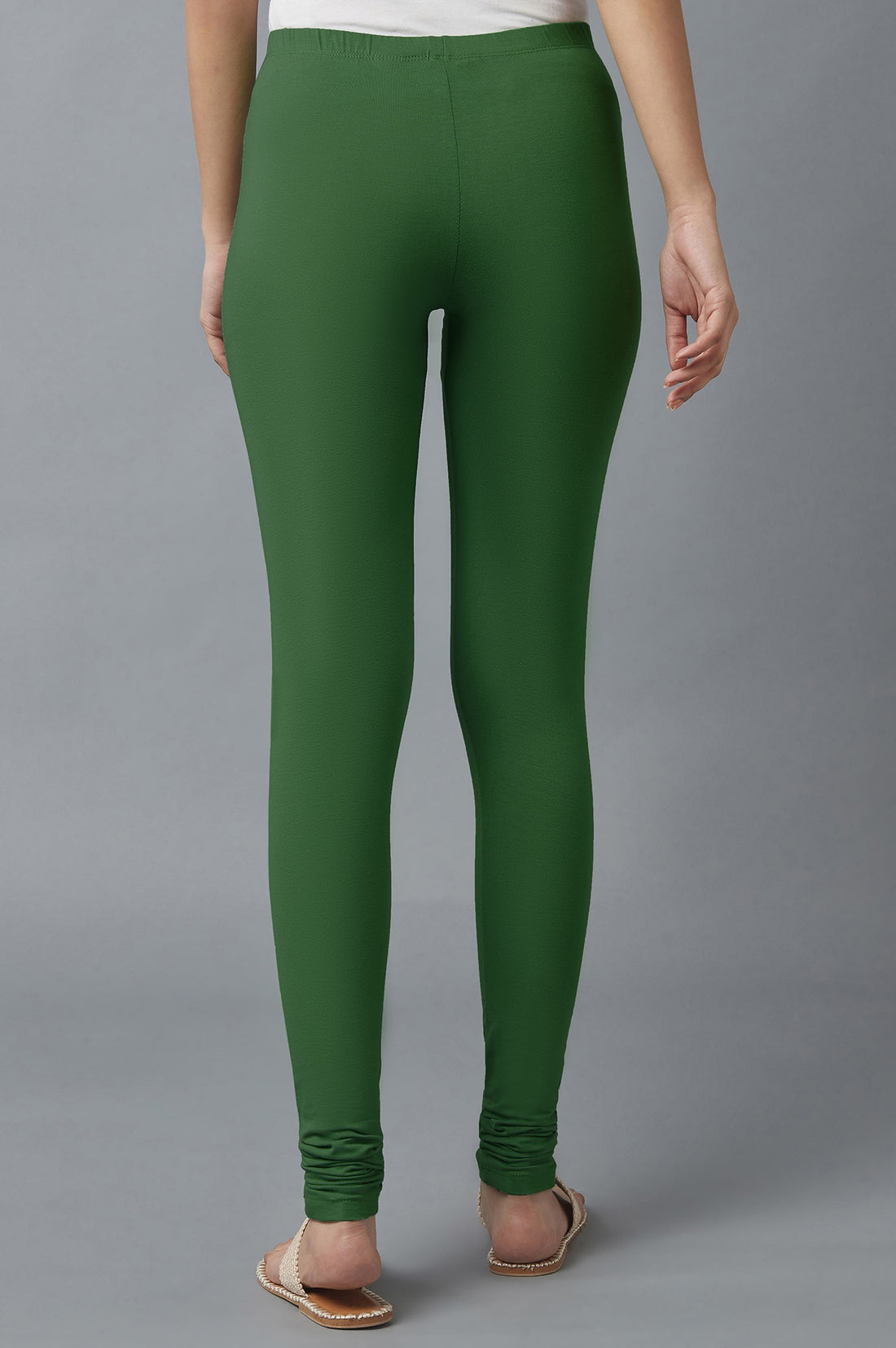 Green Skin Fit Churidar