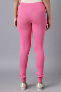 Pink Skin Fit Churidar
