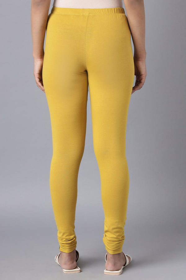 Elleven Women's Yellow Skin Fit Churidar