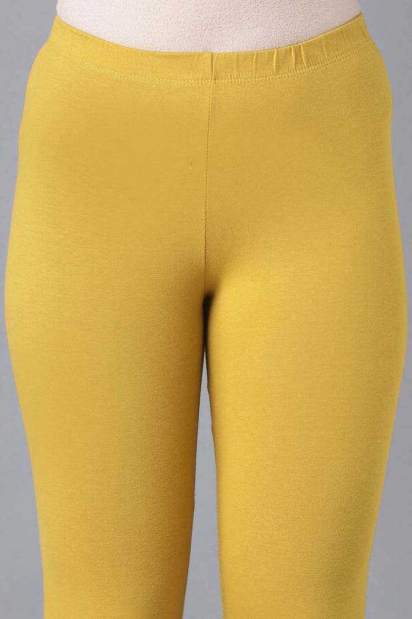 Elleven Women's Yellow Skin Fit Churidar