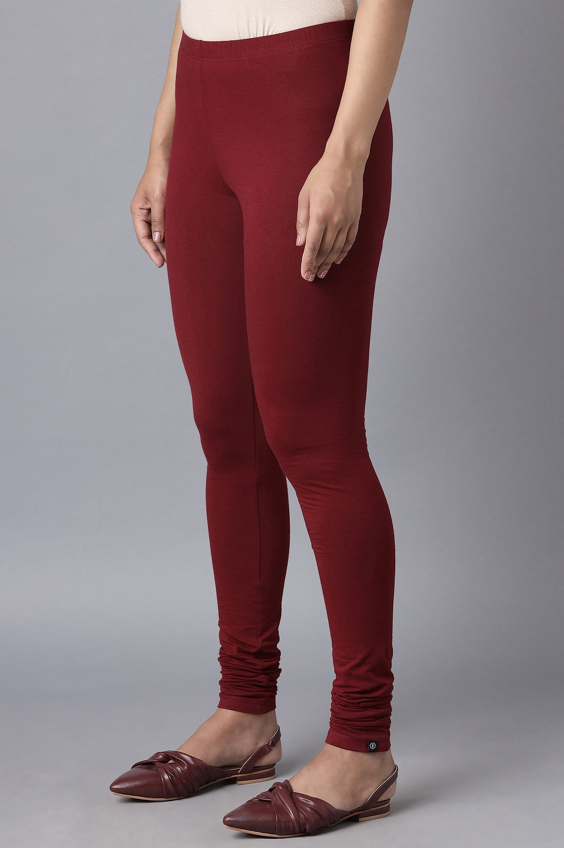 Red Skin Fit Churidar