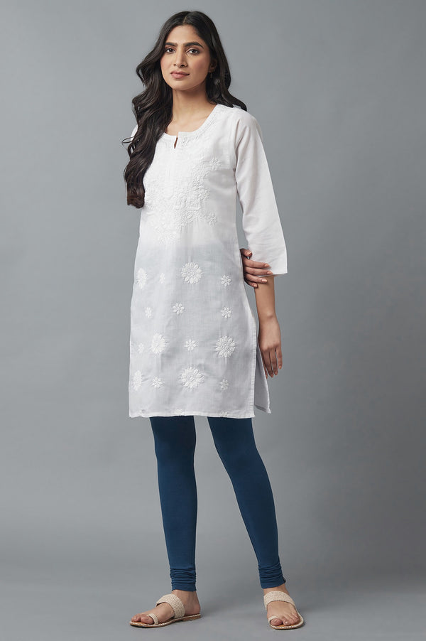 Navy Blue Skin Fit Churidar