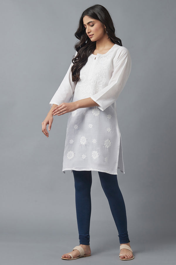 Navy Blue Skin Fit Churidar