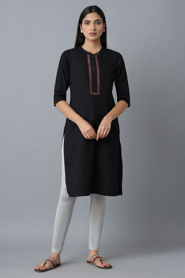 Silver Solid Skinny Fit Tights With Elasticated Waist