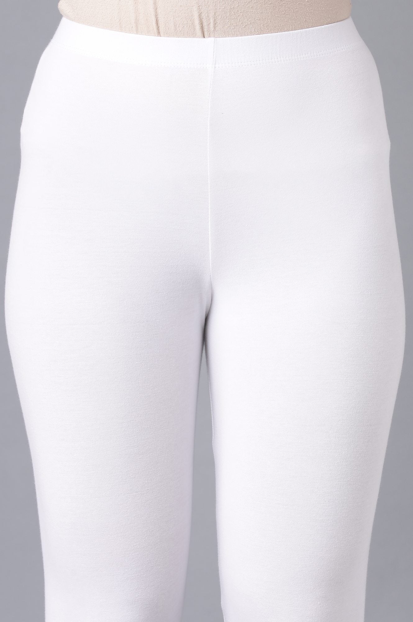 White Solid Tights