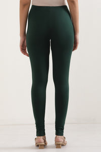 Green Cotton Lycra Tights