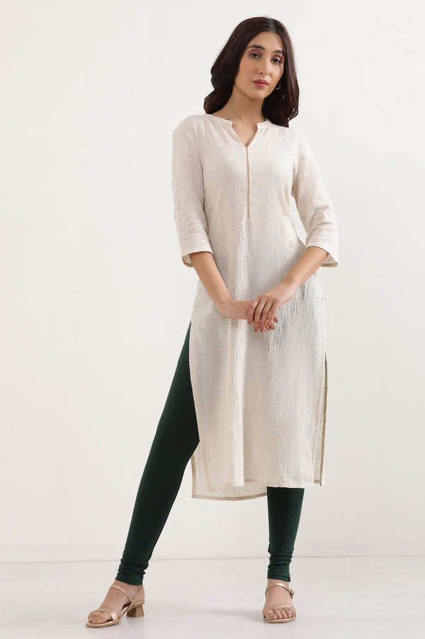 Green Cotton Lycra Tights