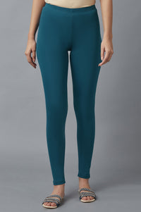 Navy Blue Cotton Lycra Tights