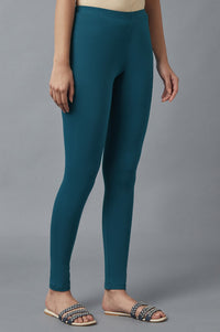 Navy Blue Cotton Lycra Tights