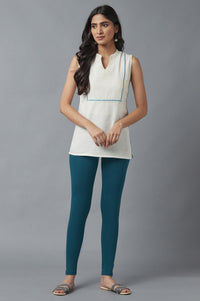 Navy Blue Cotton Lycra Tights