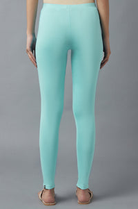 Light Blue Cotton Lycra Tights