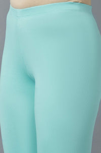 Light Blue Cotton Lycra Tights