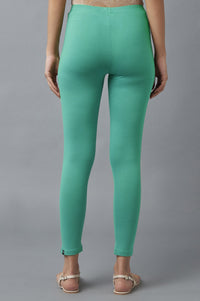 Light Blue Cotton Lycra Tights