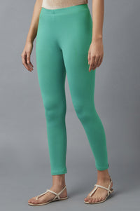 Light Blue Cotton Lycra Tights