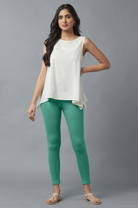 Light Blue Cotton Lycra Tights