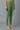 Mineral Green Cotton Lycra Cropped Tights