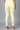 Yellow Cotton Lycra Cropped Tights