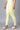 Yellow Cotton Lycra Cropped Tights