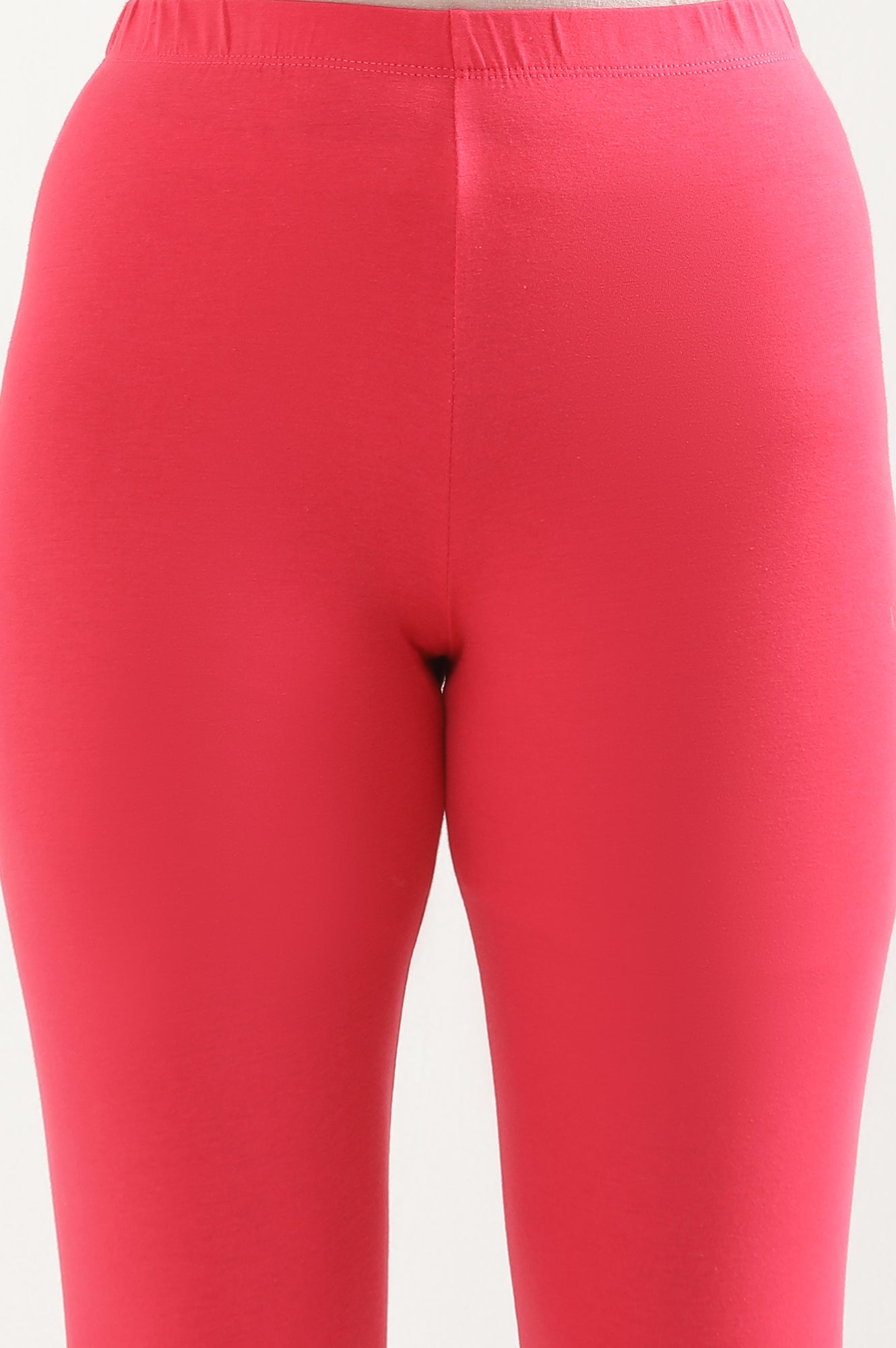 Pink Cotton Lycra Tights