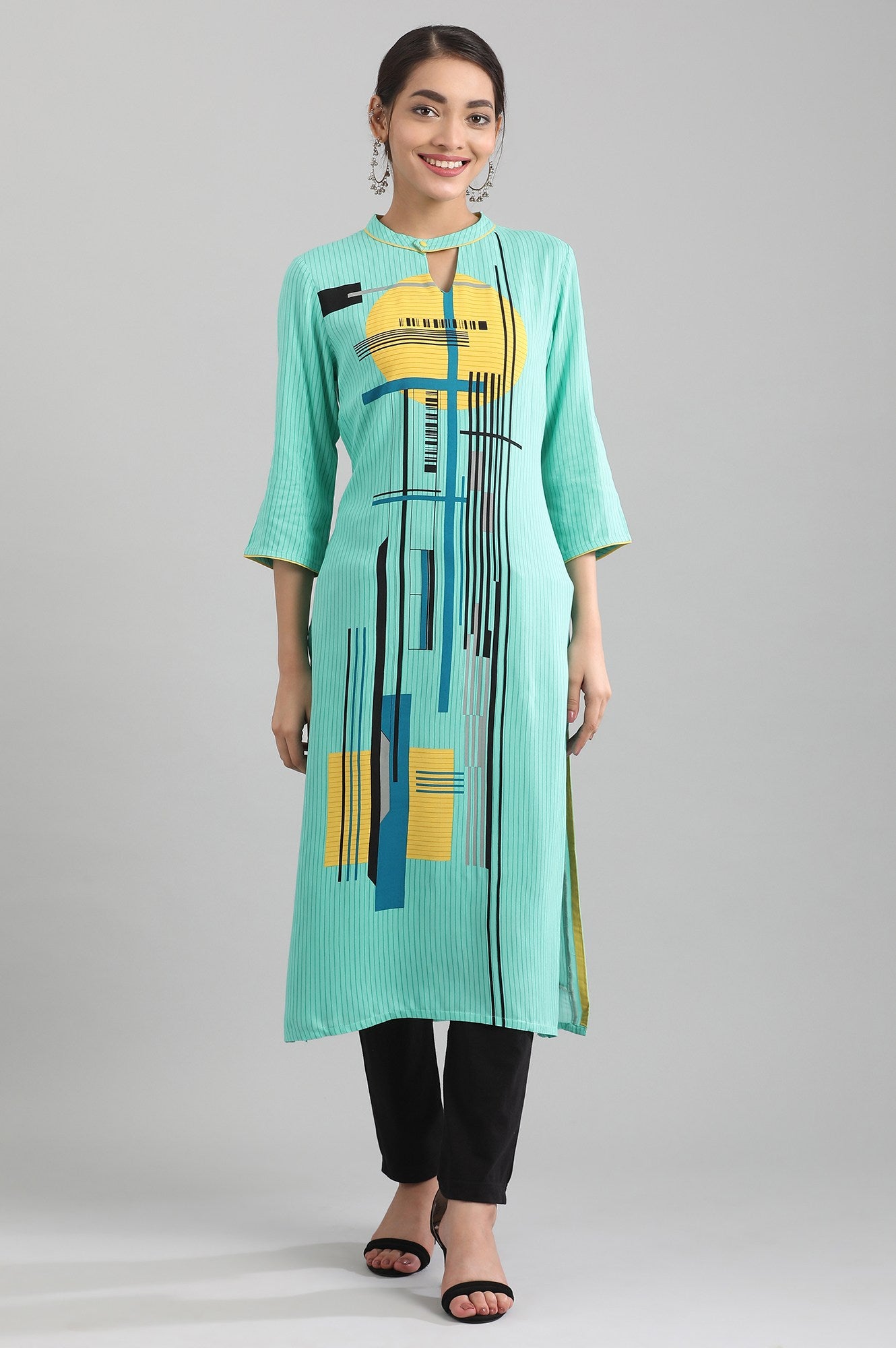 Straight Band Collar kurta