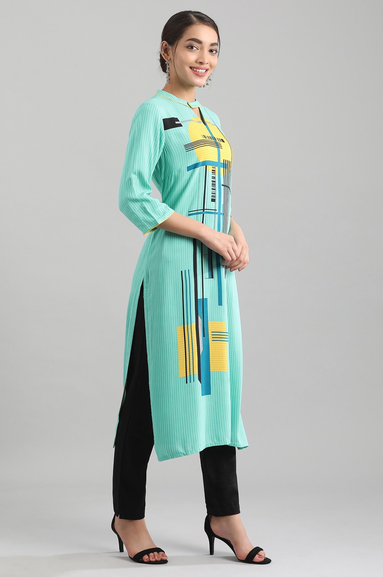 Straight Band Collar kurta