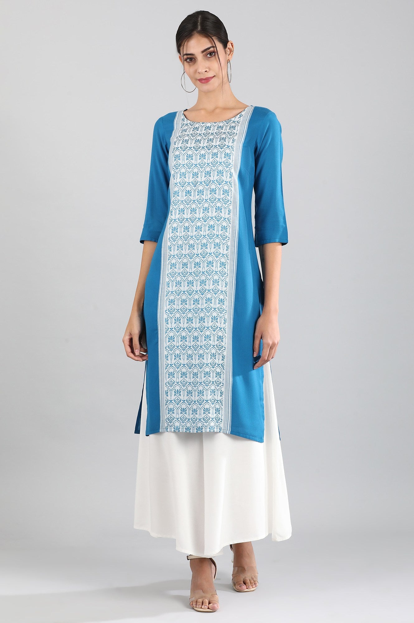 Blue Straight kurta