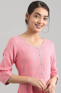 Pink A-Line kurta