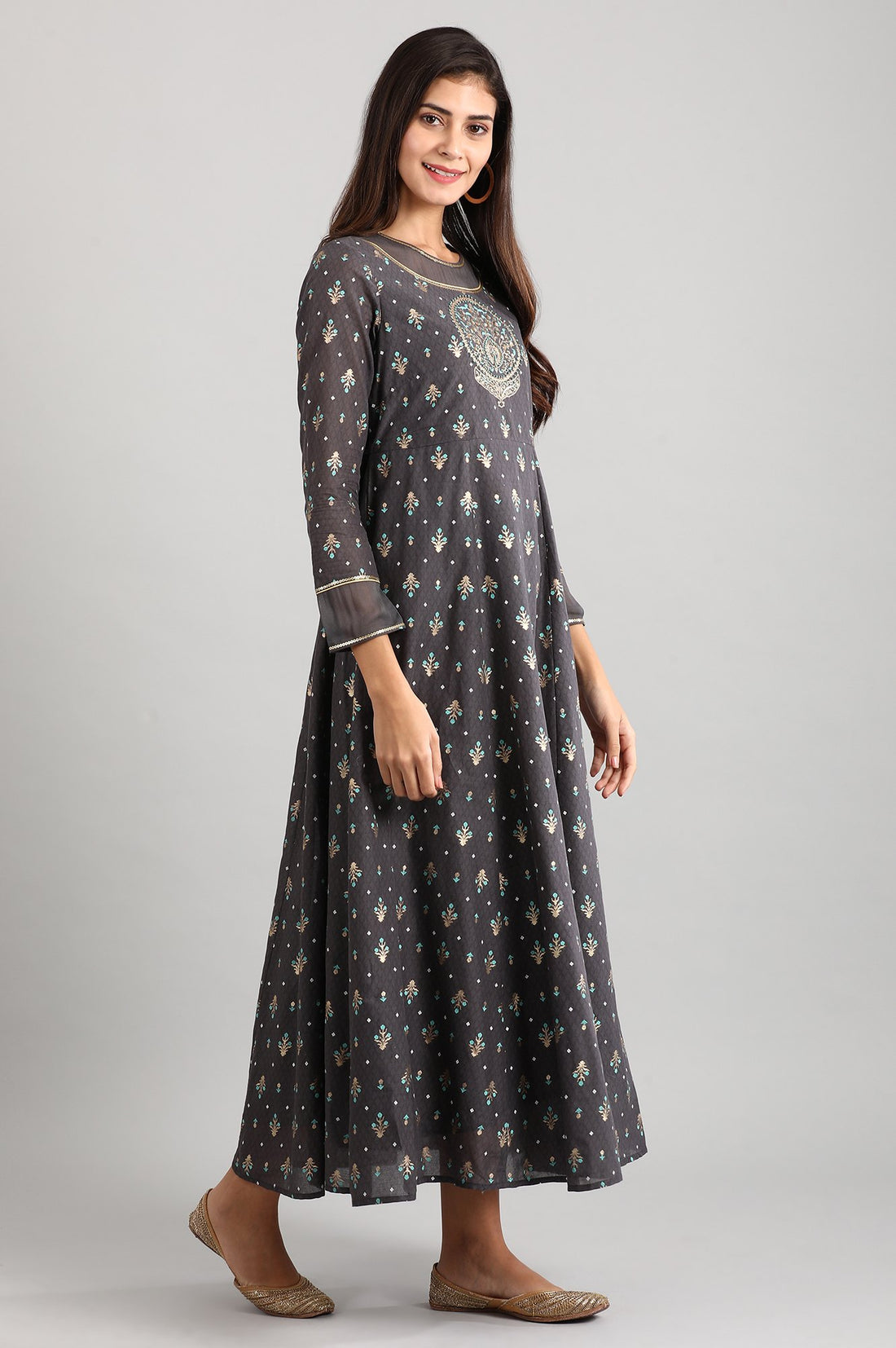 Grey Princess Seam Dress