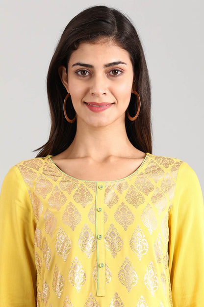 Yellow Straight kurta