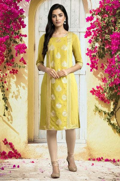 Green Straight kurta