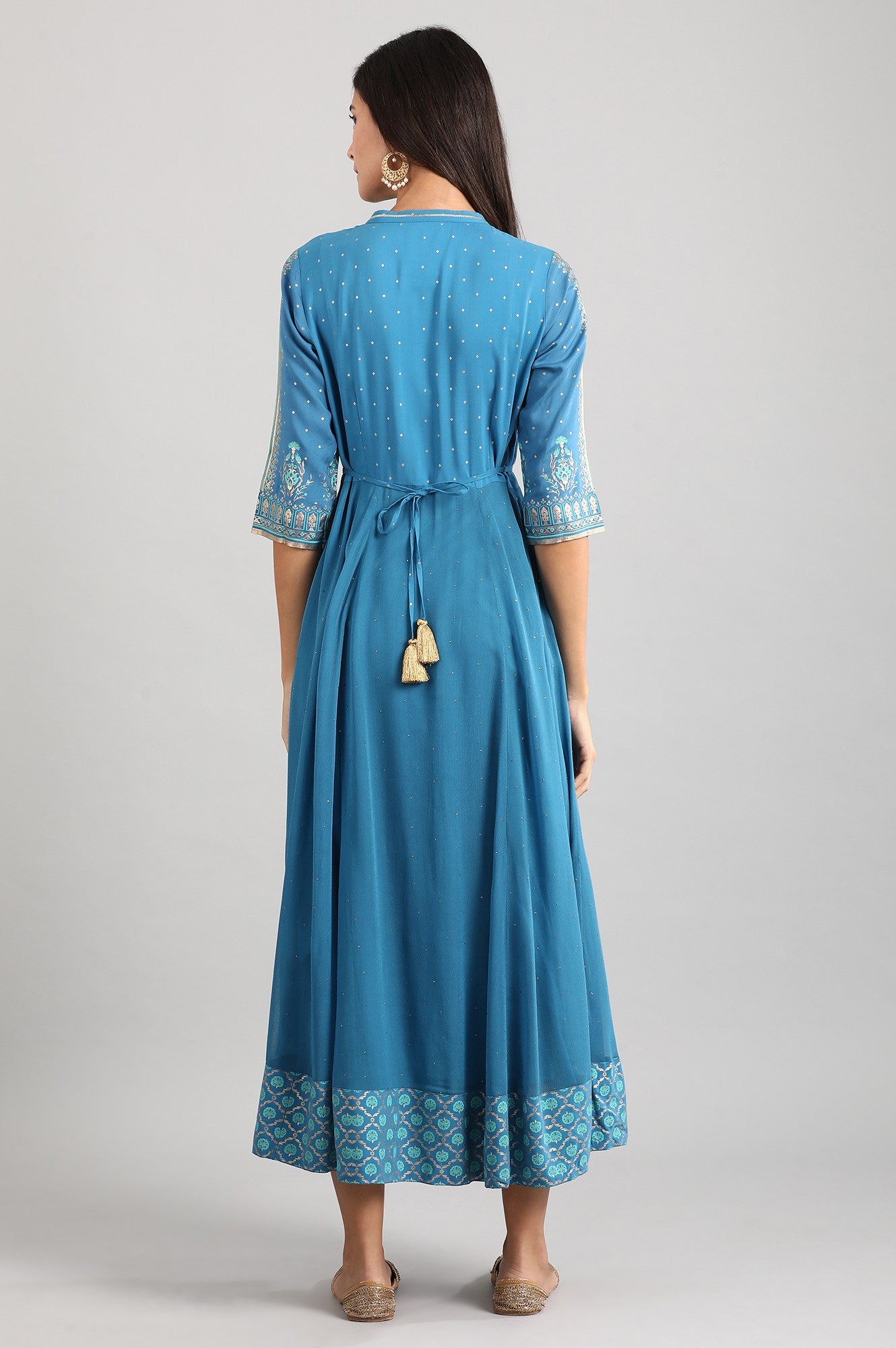 Buy Blue A-Line Dress Online for Woman