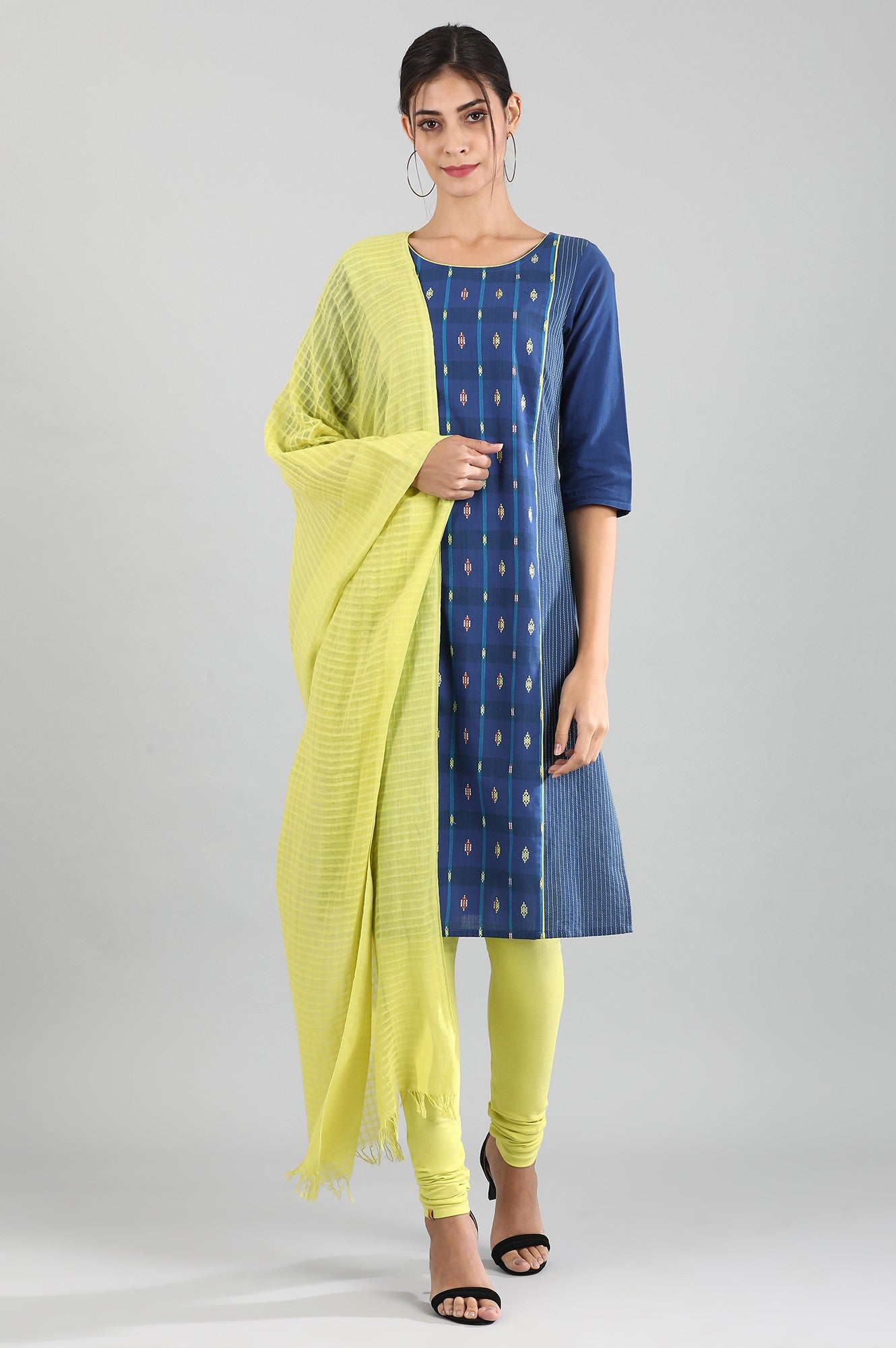 Imperial Blue Straight kurta