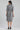 Black Mandarin Neck Yarn-dyed Dress