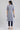 Blue Mandarin Neck Yarn-Dyed kurta