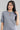 Blue Mandarin Neck Yarn-Dyed kurta