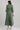 Green Mandarin Neck Yarn-Dyed Dress