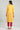 Yellow Collar Neck Yarn-Dyed kurta